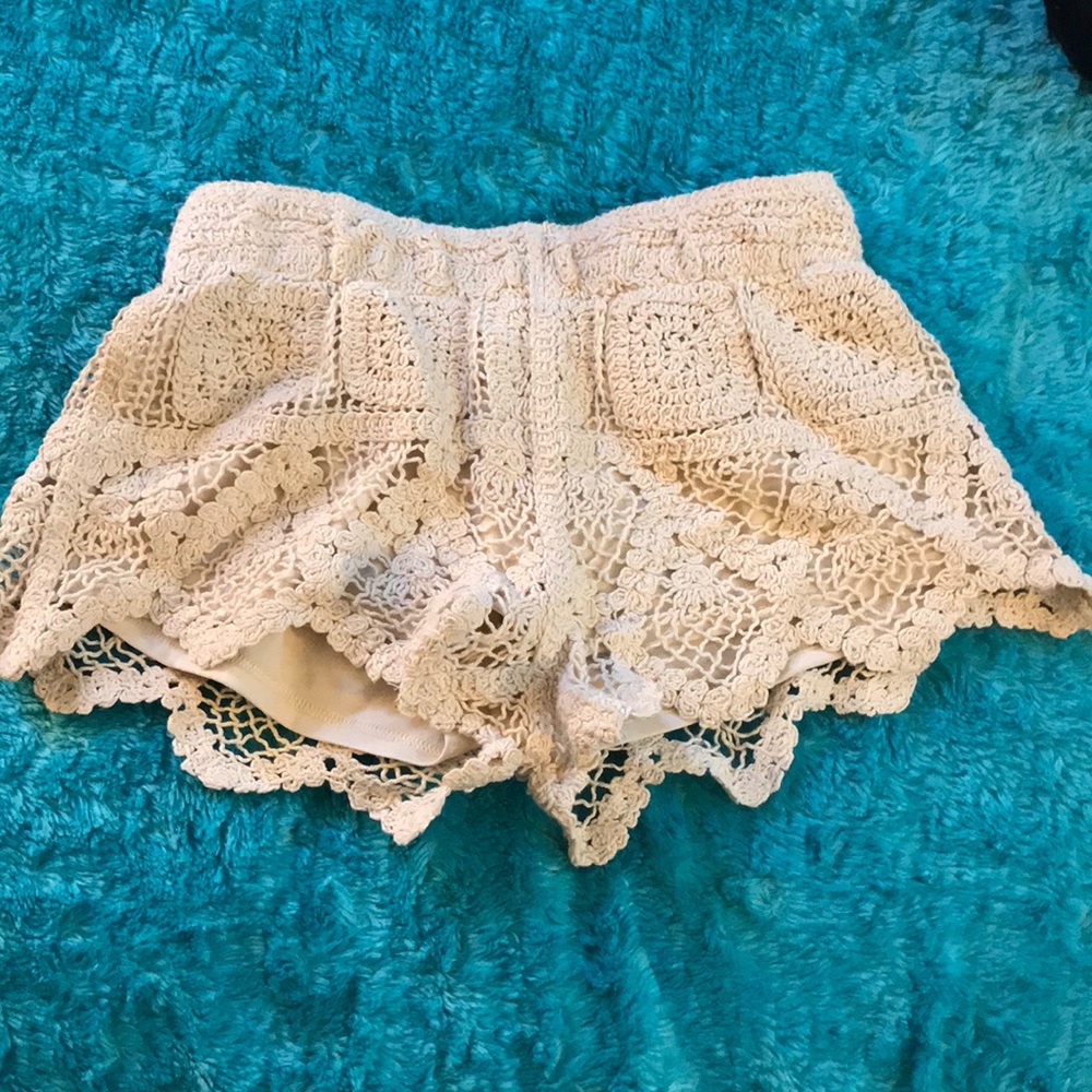 Crochet shorts